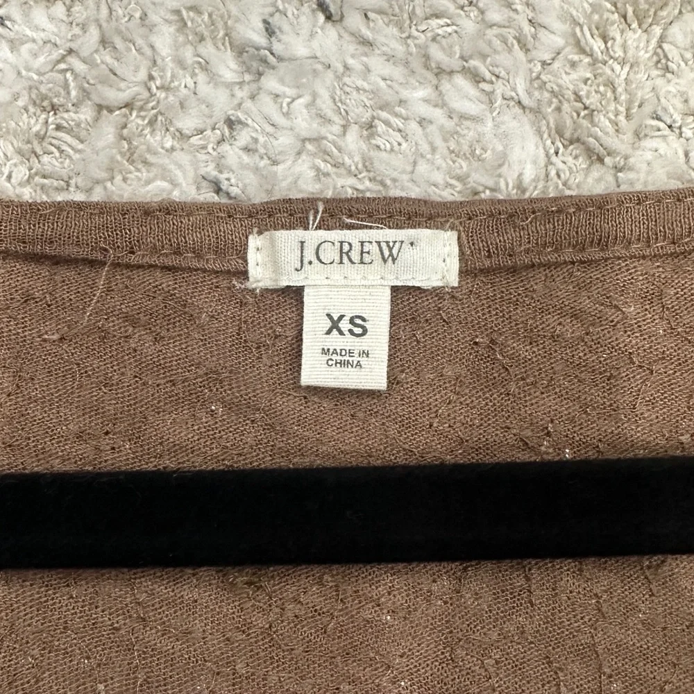 J.Crew Women's Gold Sequins Embellished Long Sleeve Top - Picture 4 of 4